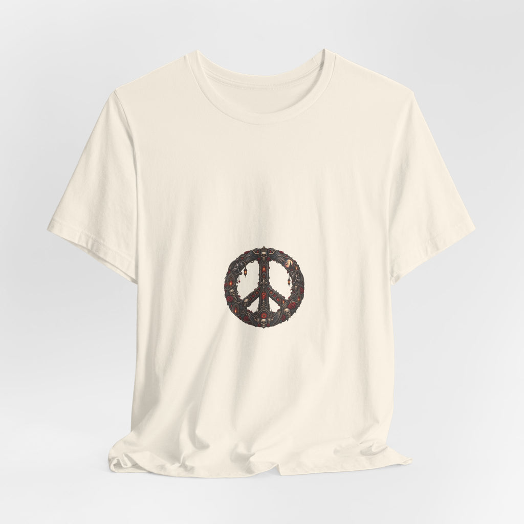 Peace Sign T‑Shirt — Vintage Floral Peace Symbol Tee