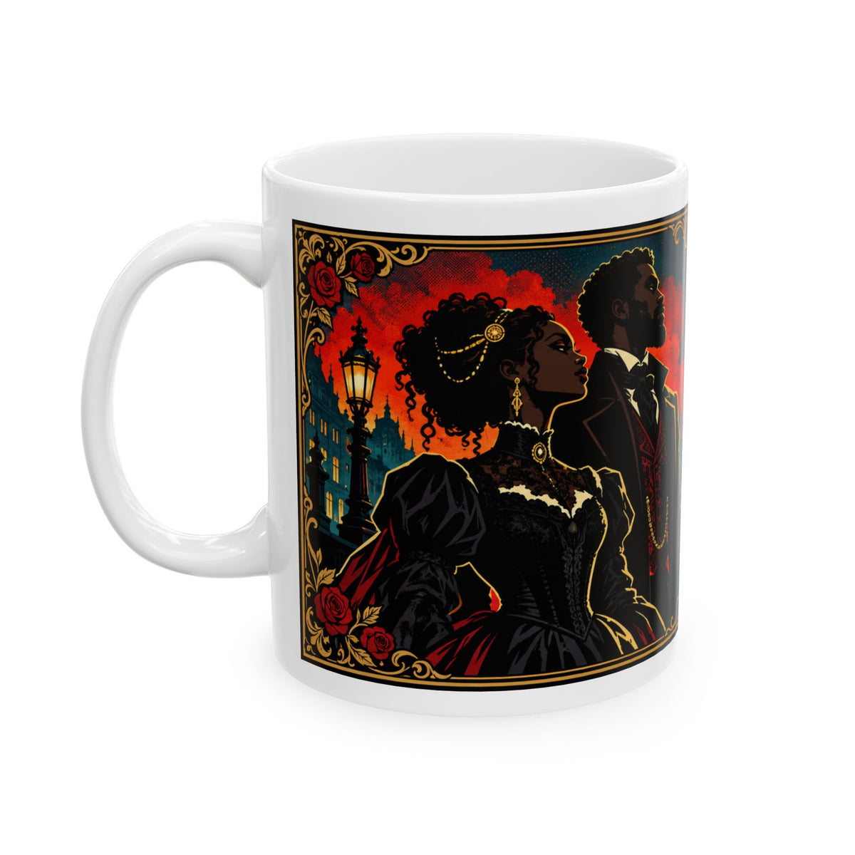 Inspirational Ceramic Mug — “Walk in Your Power” Rooted in Greatness Afrocentric Empowerment Mug