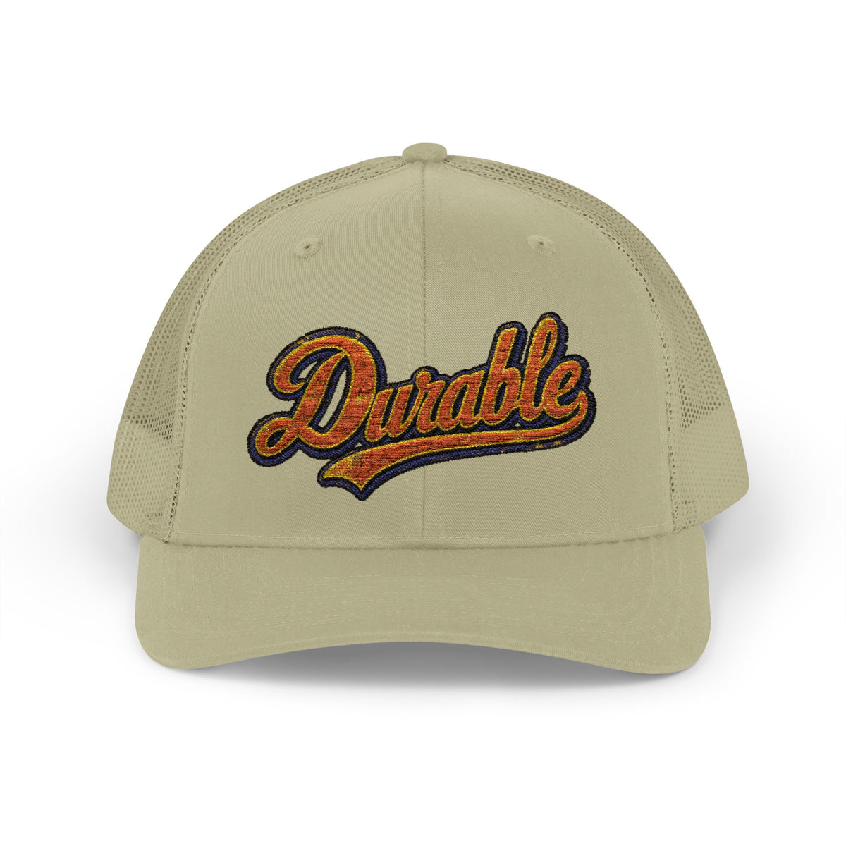 Durable Retro Script Snapback Trucker Cap
