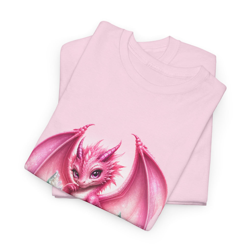 Pink Baby Dragon T-Shirt — Cute Fantasy Dragon Graphic Tee