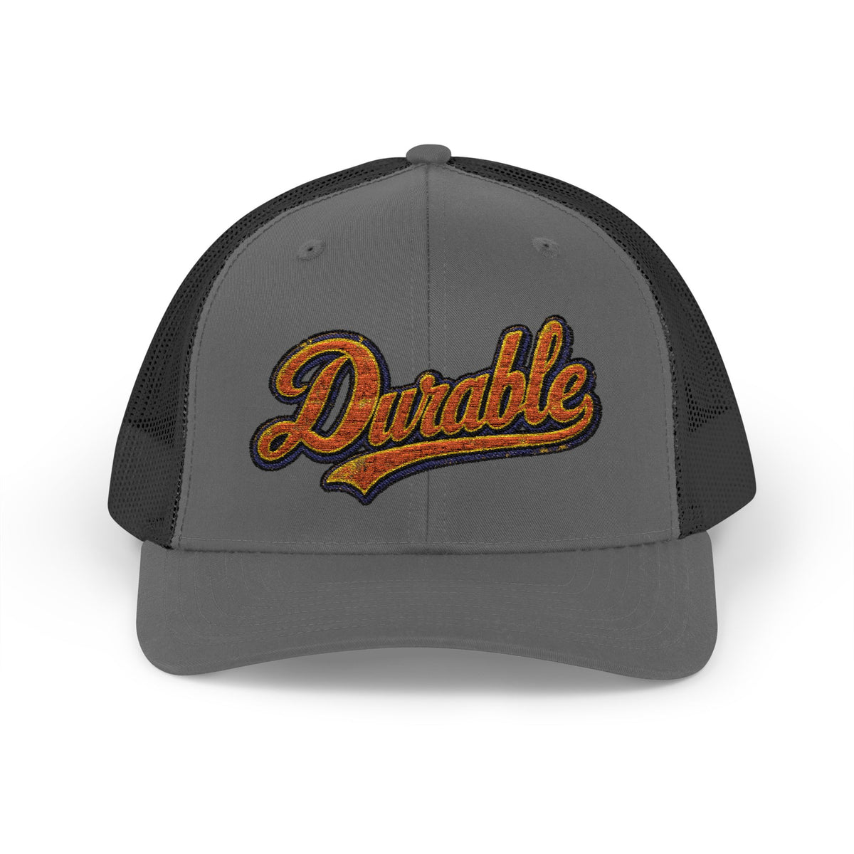 Durable Retro Script Snapback Trucker Cap