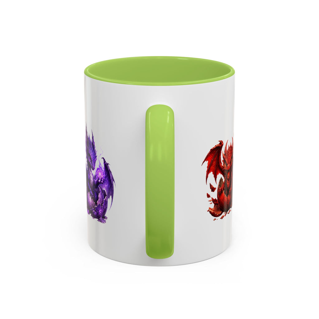 Dragon Element Accent Coffee Mug — Colorful Baby Dragon Lineup (11/15oz)