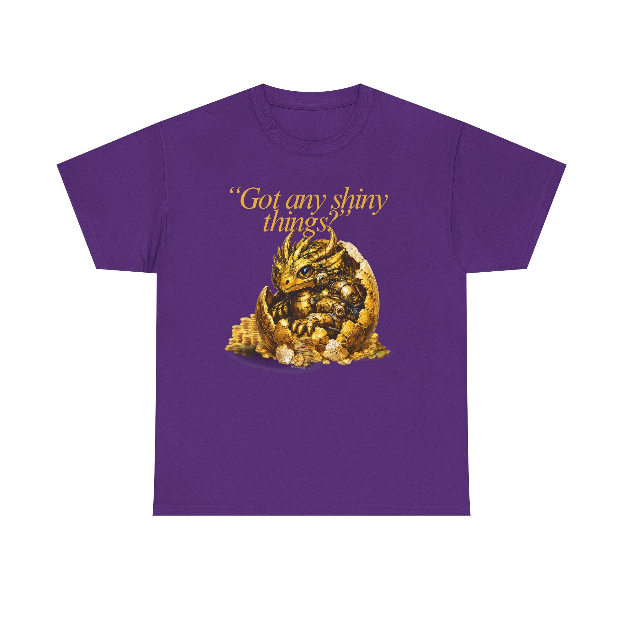 Gold Dragon Nugget Tee — "Got Any Shiny Things" Fantasy Graphic T-Shirt