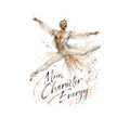 Main Character Energy Sticker — Elegant Ballet Dancer Kiss-Cut Vinyl Sticker