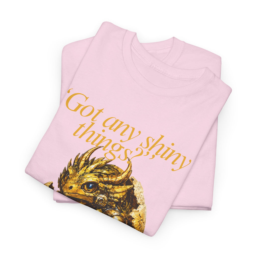 Gold Dragon Nugget Tee — "Got Any Shiny Things" Fantasy Graphic T-Shirt