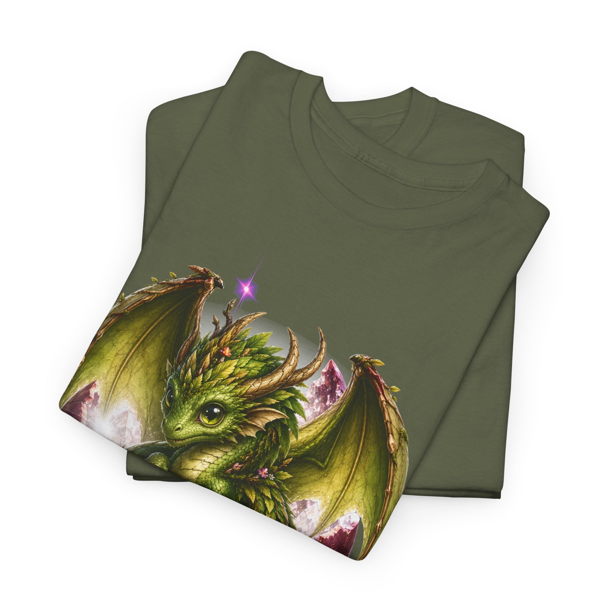 Dragon Hatchling Tee — Cute Green Baby Dragon Graphic T-Shirt