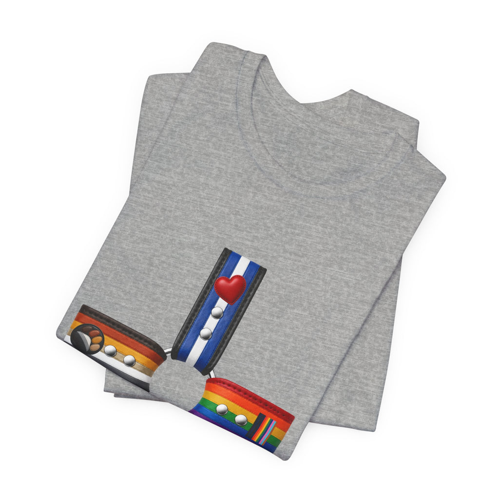 Cross of Pride T‑Shirt — LGBTQ+ Flag Collage Tee