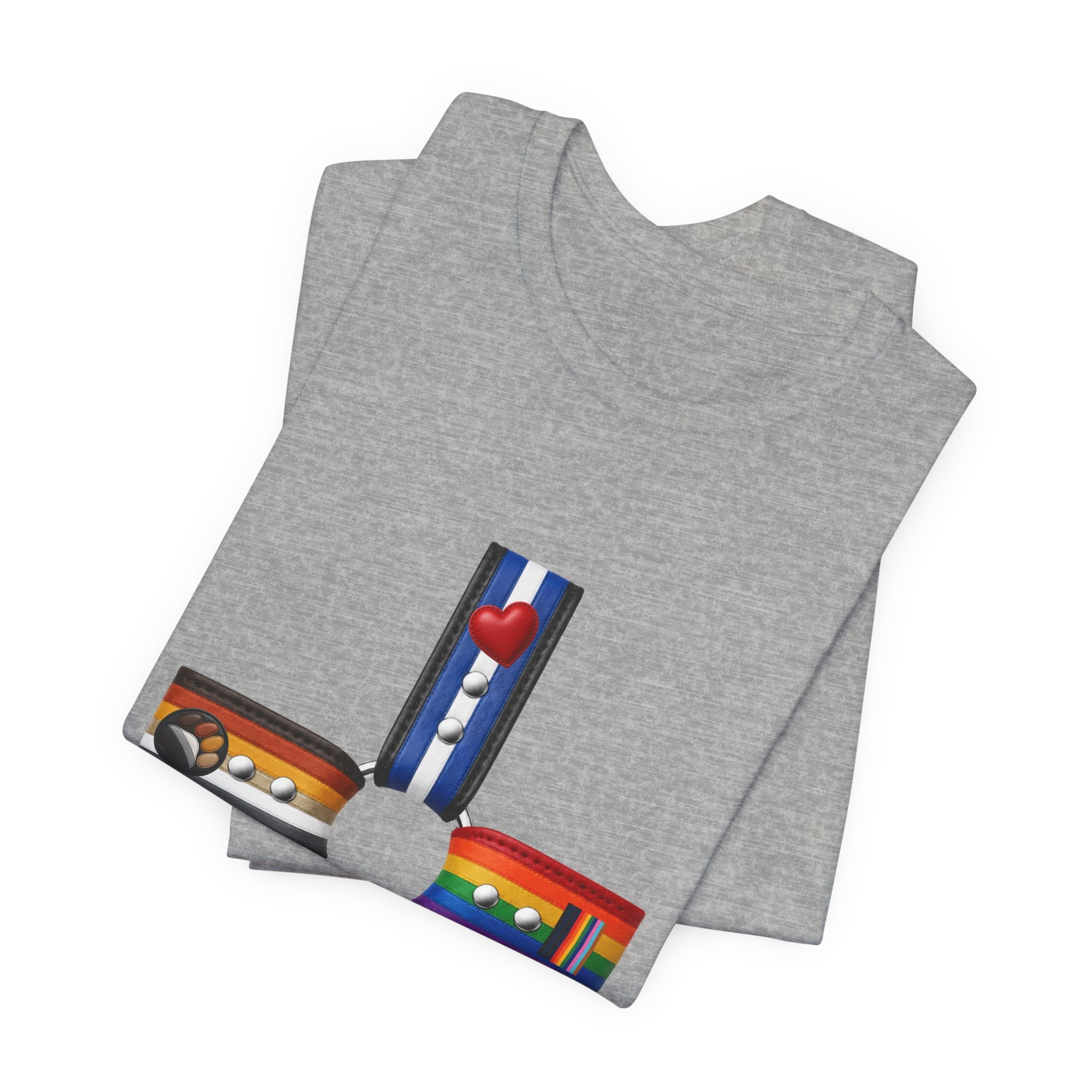 Cross of Pride T‑Shirt — LGBTQ+ Flag Collage Tee