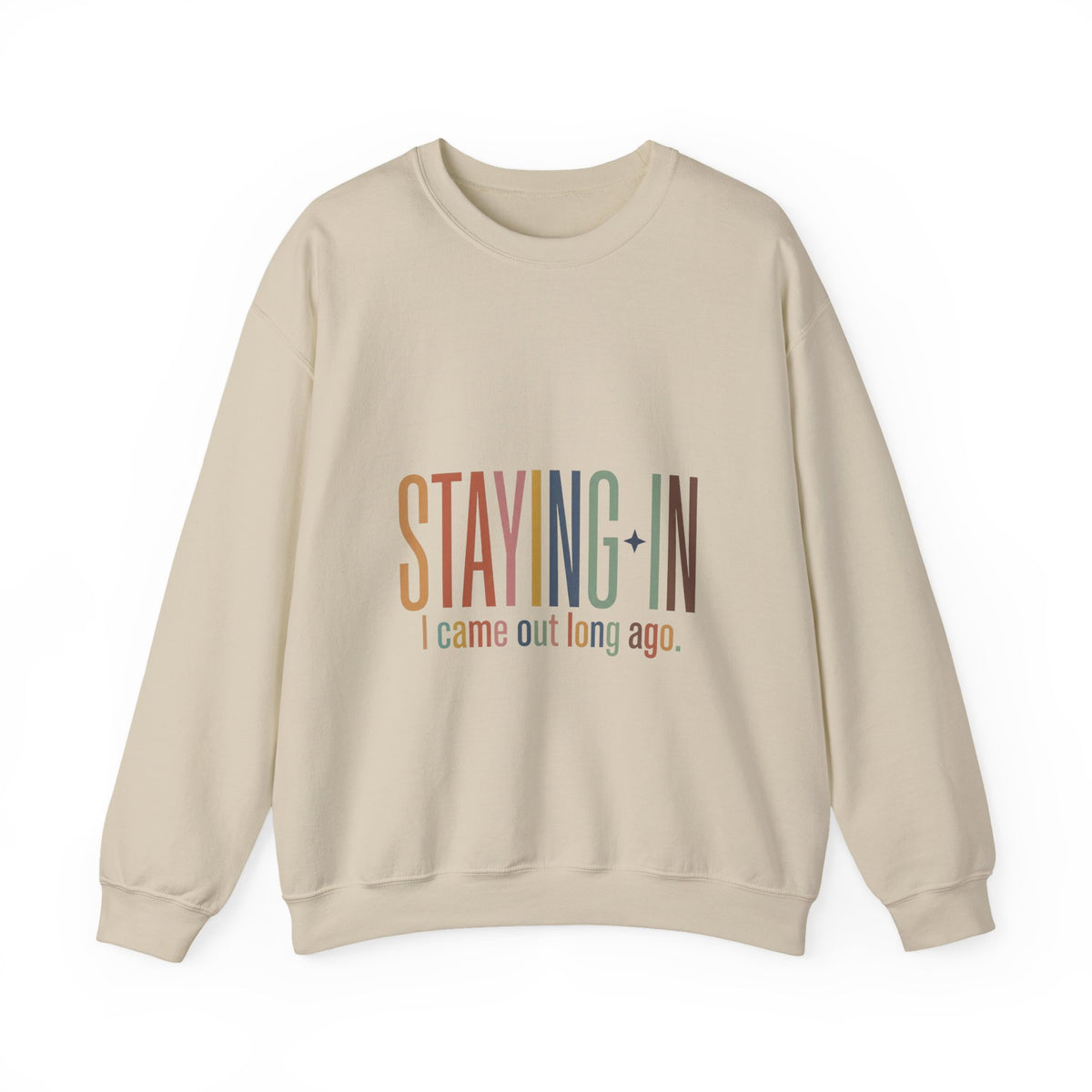Staying In slogan crewneck Sweatshirt | Homebody cozy loungewear