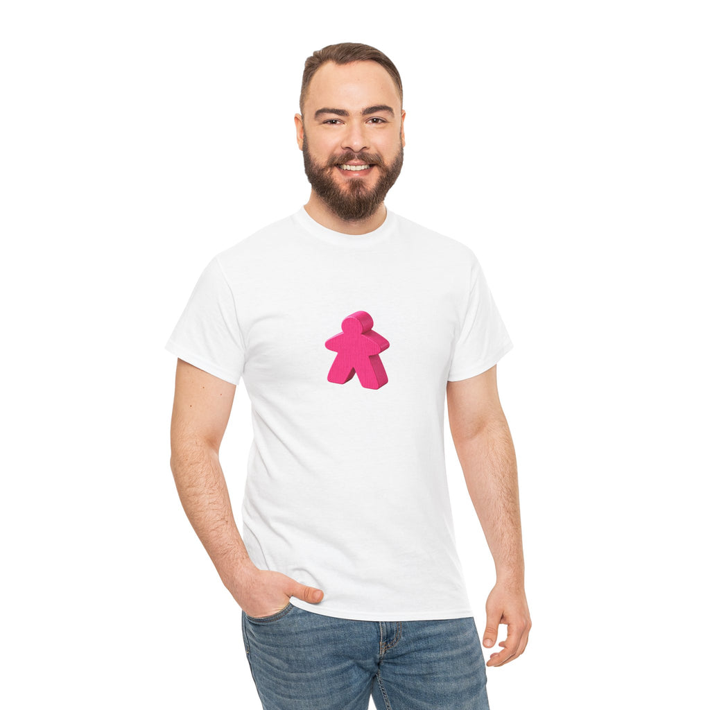 Pink Meeple Minimalist T‑Shirt