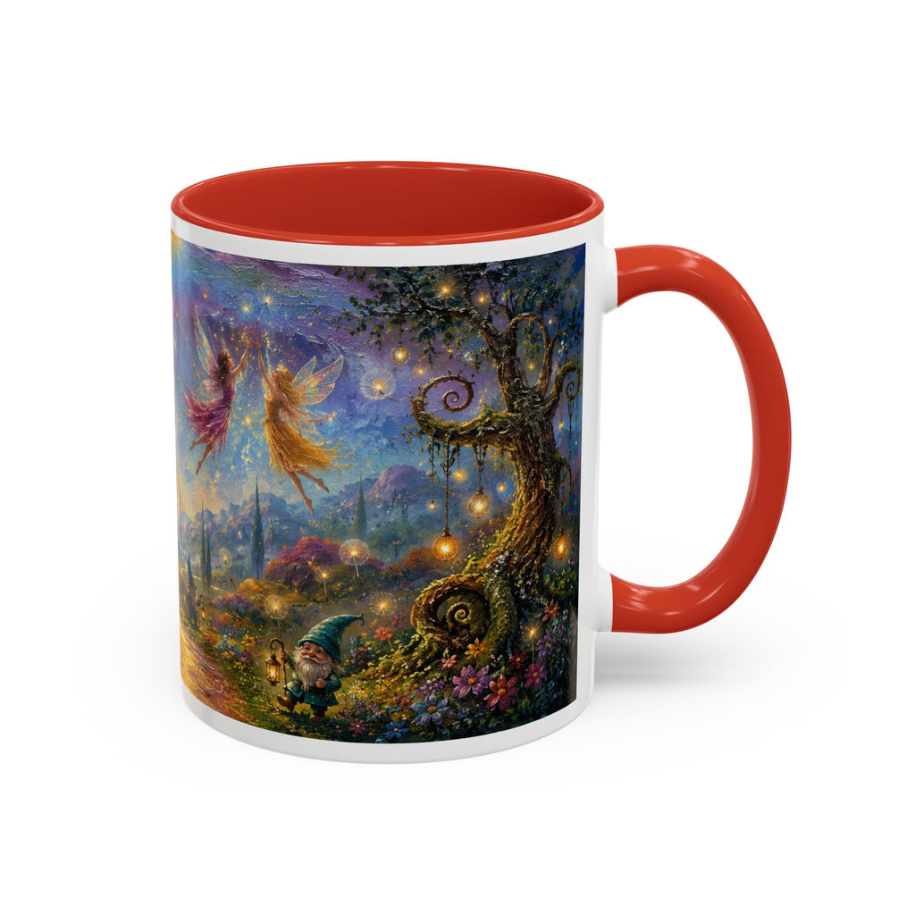 Fantasy Fairyland Coffee Mug — Rainbow Castle Magical Woodland Tea Cup