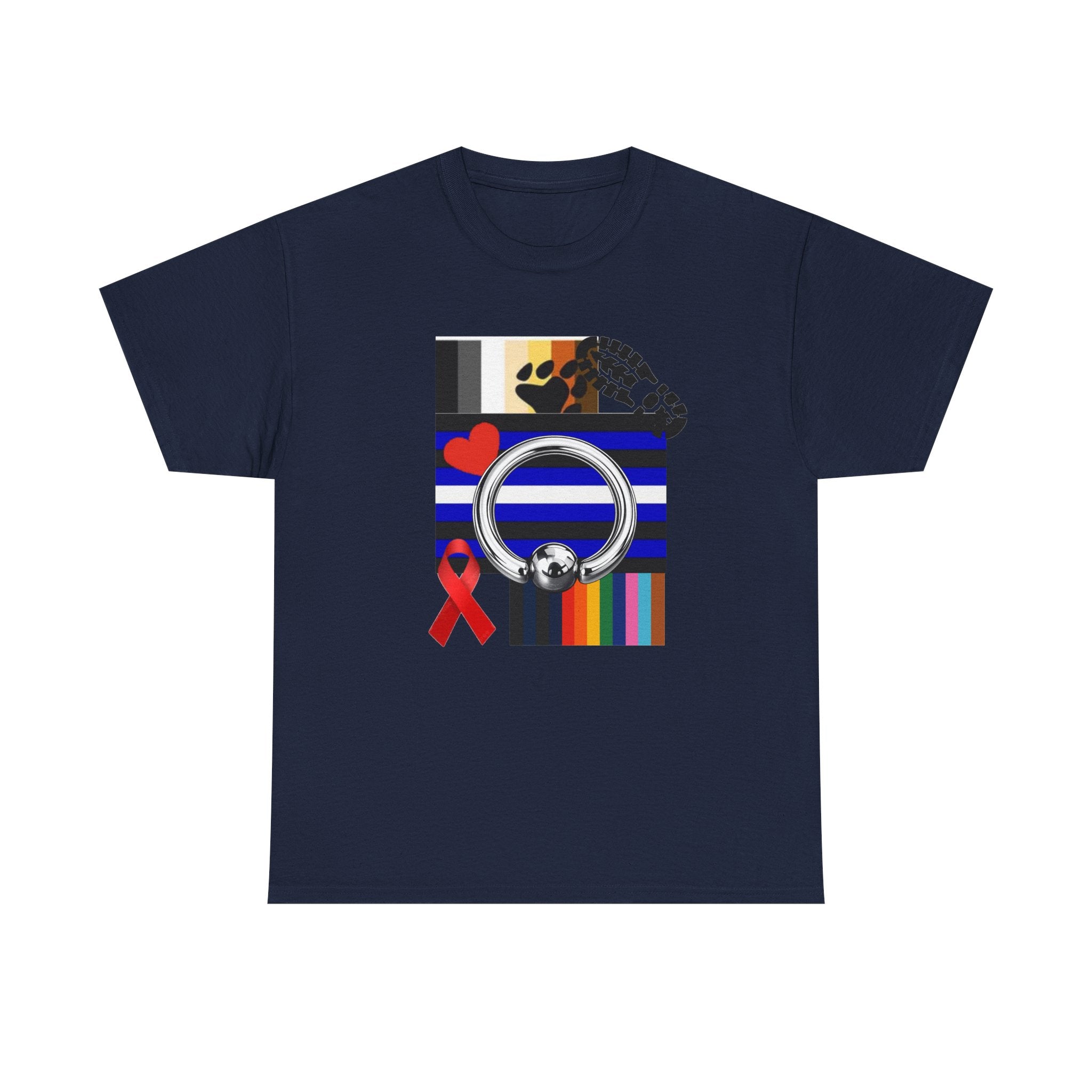 Awareness Ribbon & Pride Flag Graphic Tee