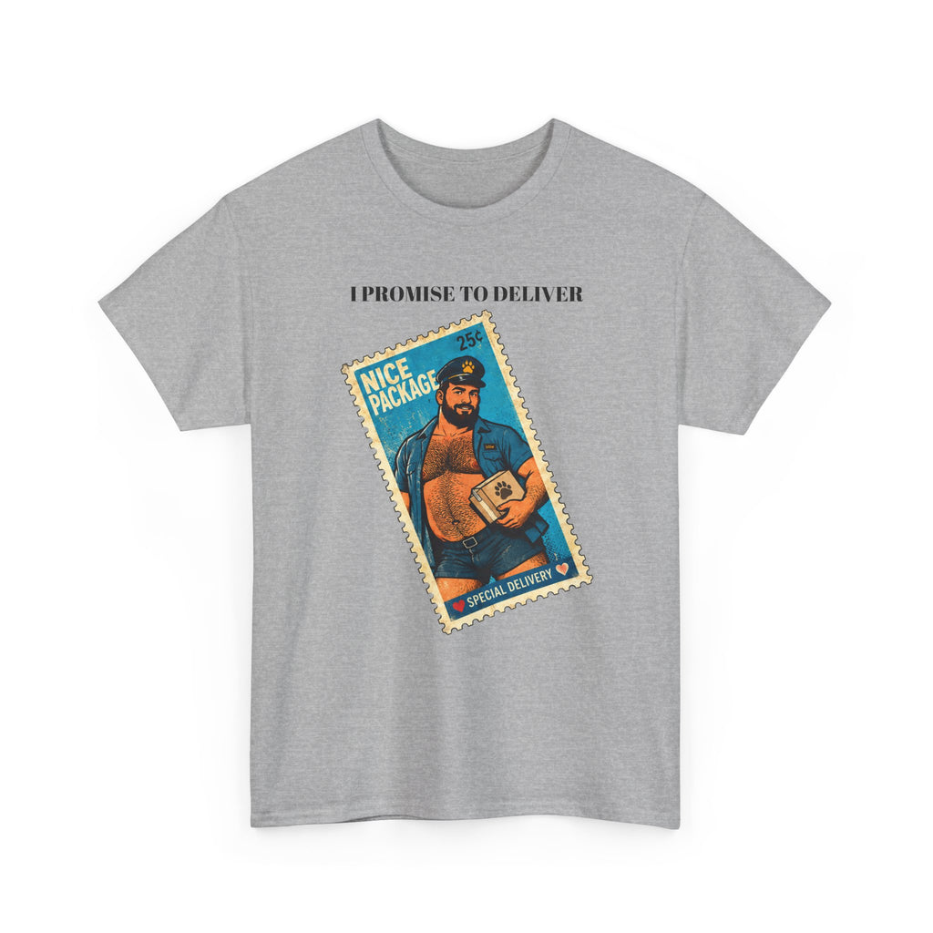 Gay Bear Shirt – Vintage Bear Pride Pin-Up T-Shirt, Retro Postage Stamp Art, LGBTQ Bear Culture Tee.