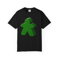 Meeple Graphic T‑Shirt — Green Board Game Gamer Tee