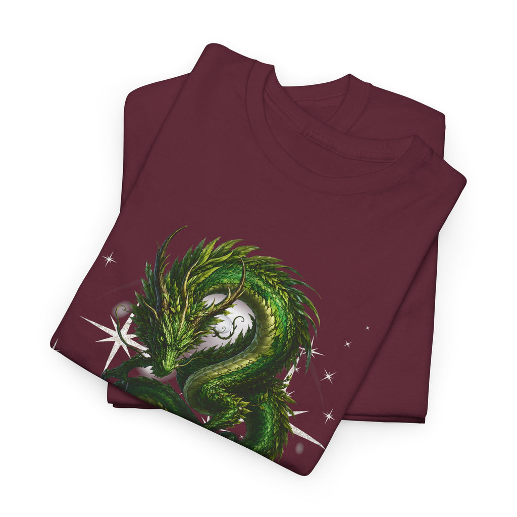T-Shirt — "The Forest Keeps Receipts" Green Dragon Nature Graphic Tee