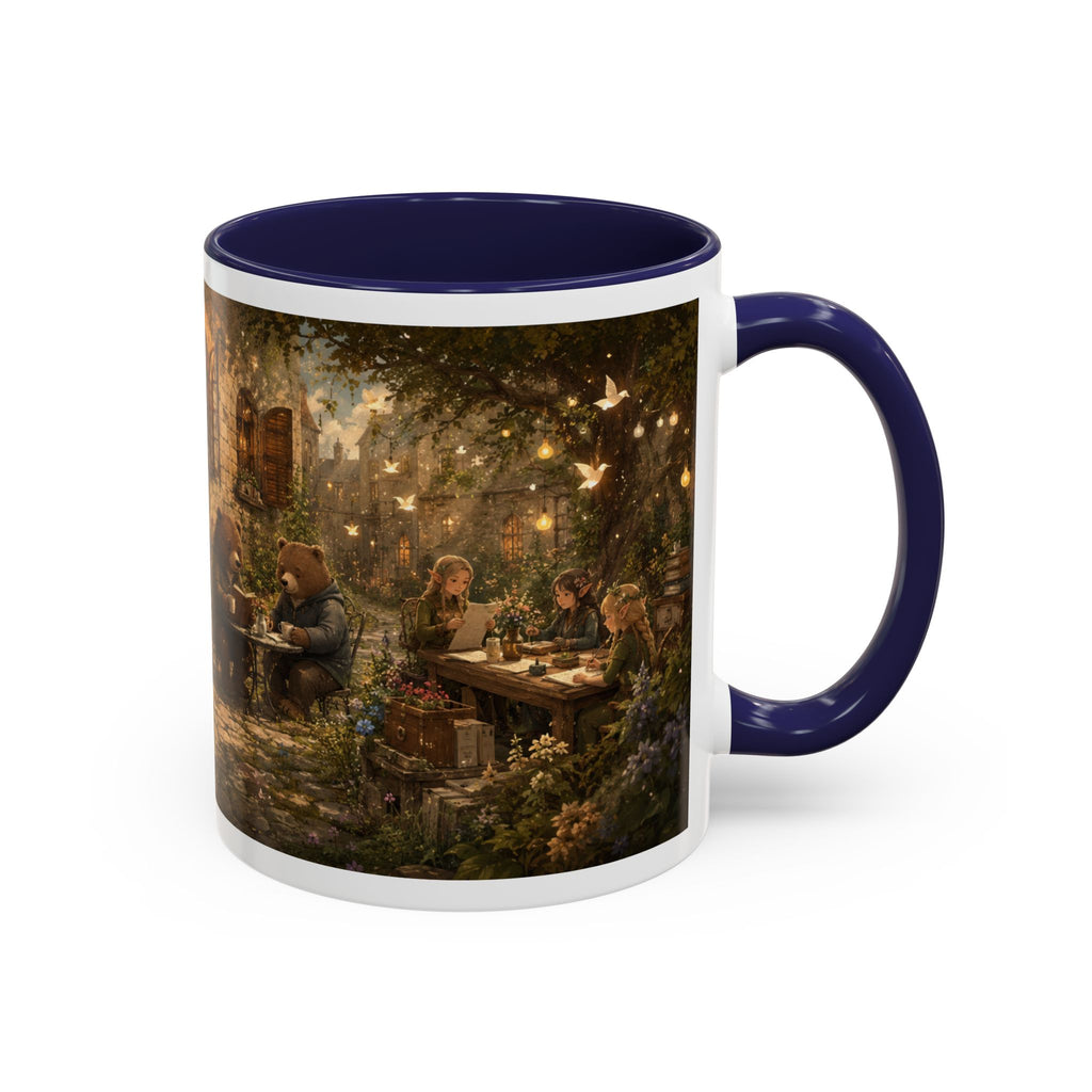 Whimsical Woodland Café Accent Coffee Mug — Cozy Fairy Tale Scene (11/15oz)