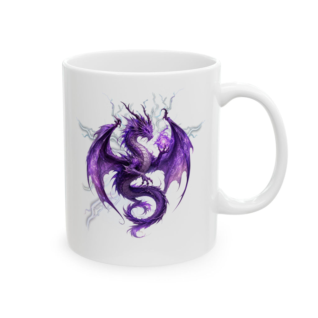 Mug — Purple Watercolor Purple Dragon. Morning Coffee Cup. Best coffe cup ever. Dragon coffee