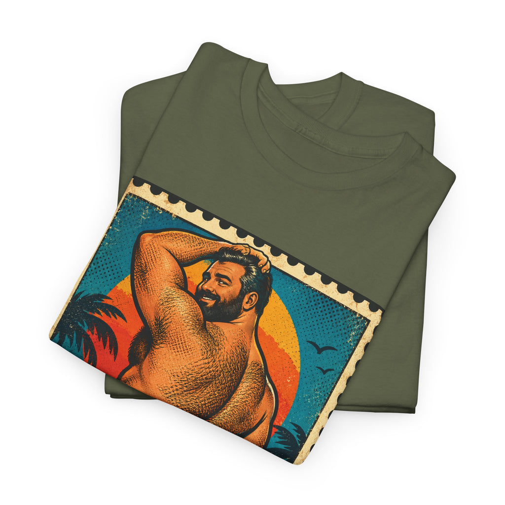 Bear Pride. Bear in speedo in Vintage Pin up style design.