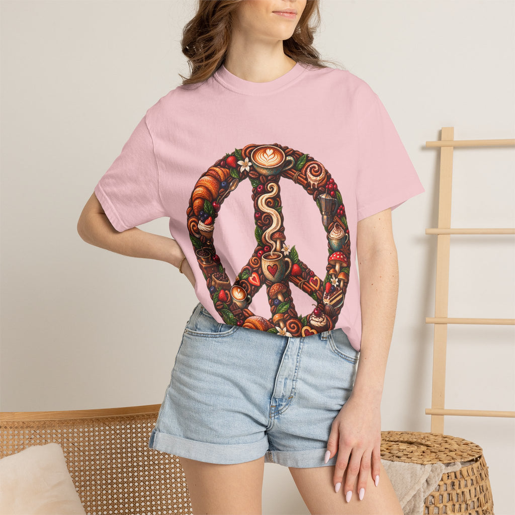 Peace Sign Autumn T‑Shirt — Harvest & Pumpkin Spice Graphic Tee