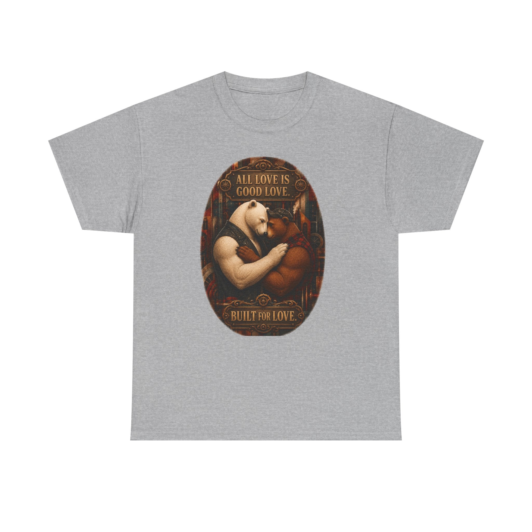 T-Shirt — "All Love Is Good Love" Vintage Romantic Graphic Tee