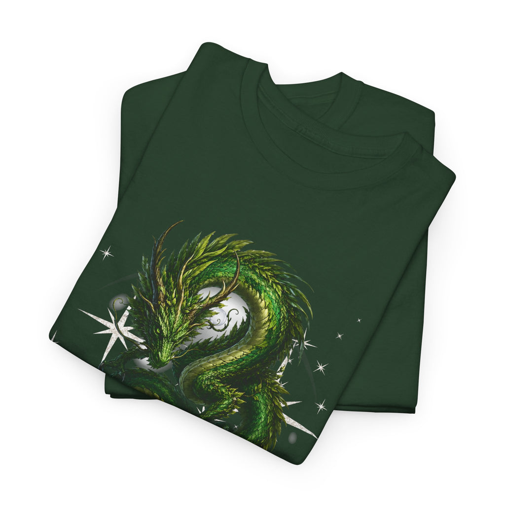 T-Shirt — "The Forest Keeps Receipts" Green Dragon Nature Graphic Tee