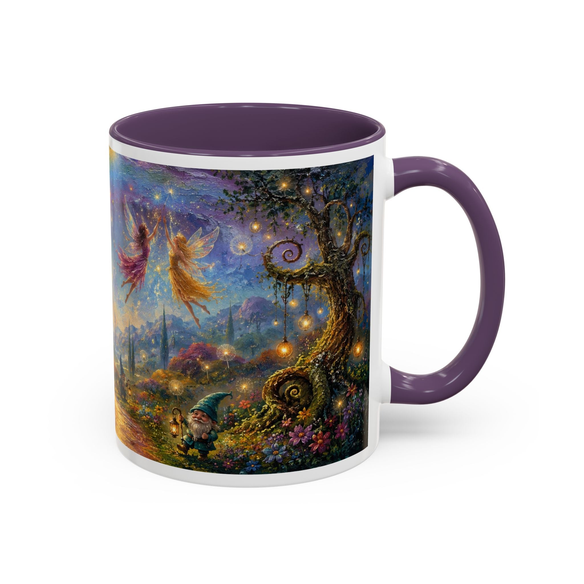 Fantasy Fairyland Coffee Mug — Rainbow Castle Magical Woodland Tea Cup