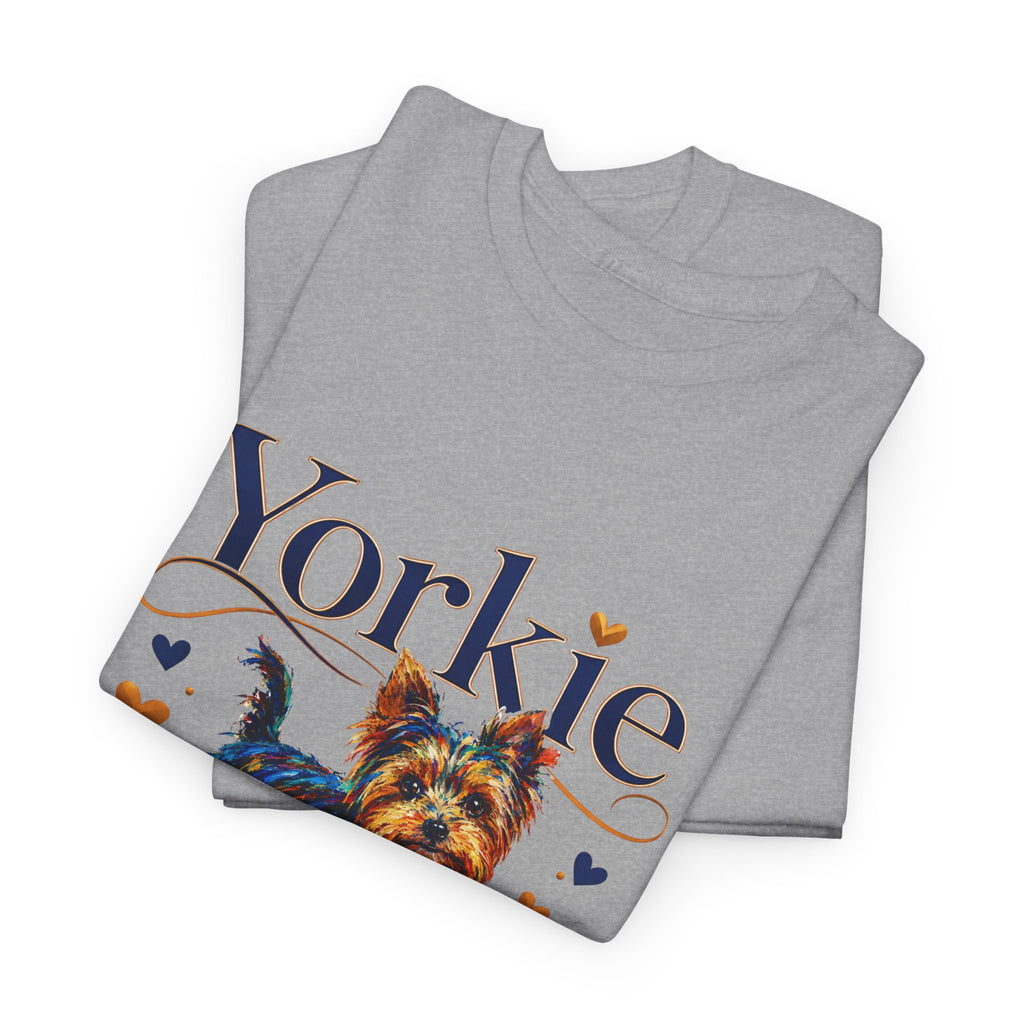 Yorkie Grandma T-Shirt – Cute Yorkshire Terrier Mom Graphic Tee
