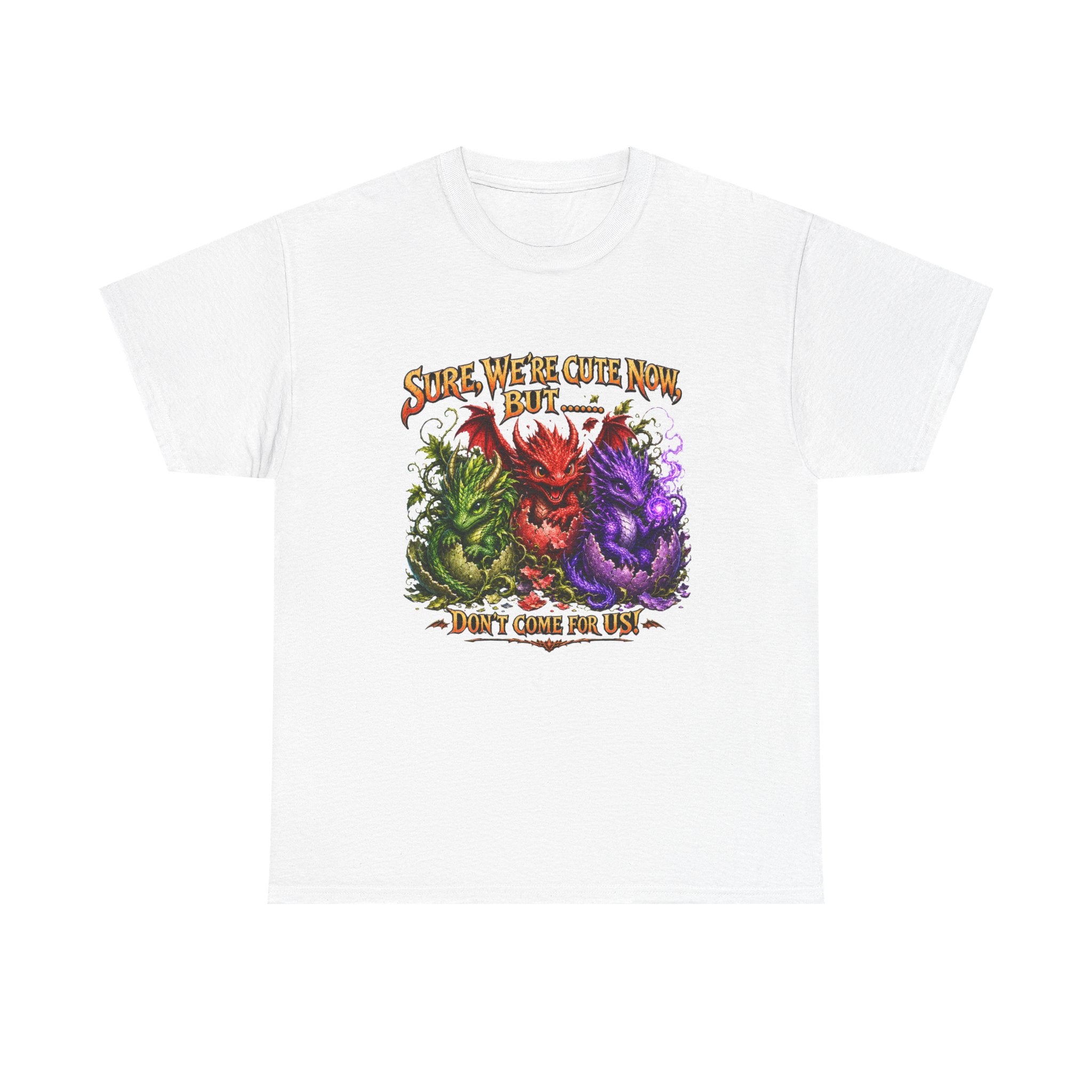 Cute Monster Trio T-Shirt – "Sure We’re Cute Now… Don’t Come For Us" Graphic Tee