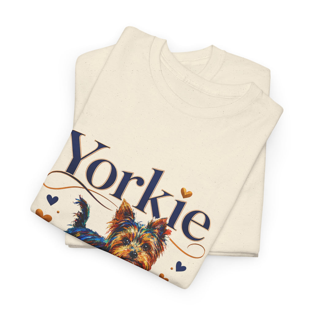 Yorkie Grandma T-Shirt – Cute Yorkshire Terrier Mom Graphic Tee