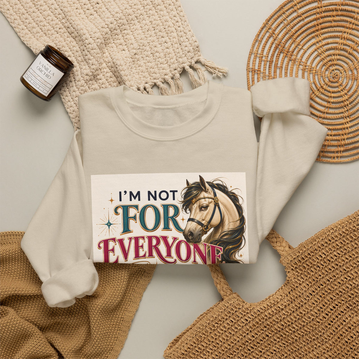 Horse Lover Sweatshirt - "I'm Not For Everyone, That's The Appeal" Graphic Crewneck