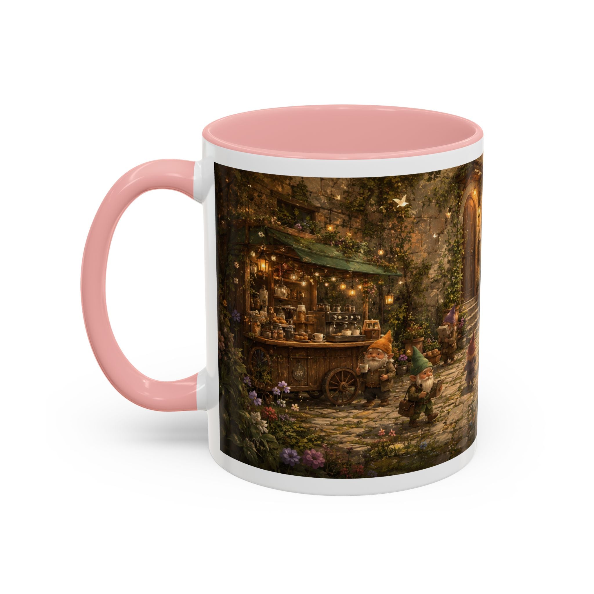 Whimsical Woodland Café Accent Coffee Mug — Cozy Fairy Tale Scene (11/15oz)