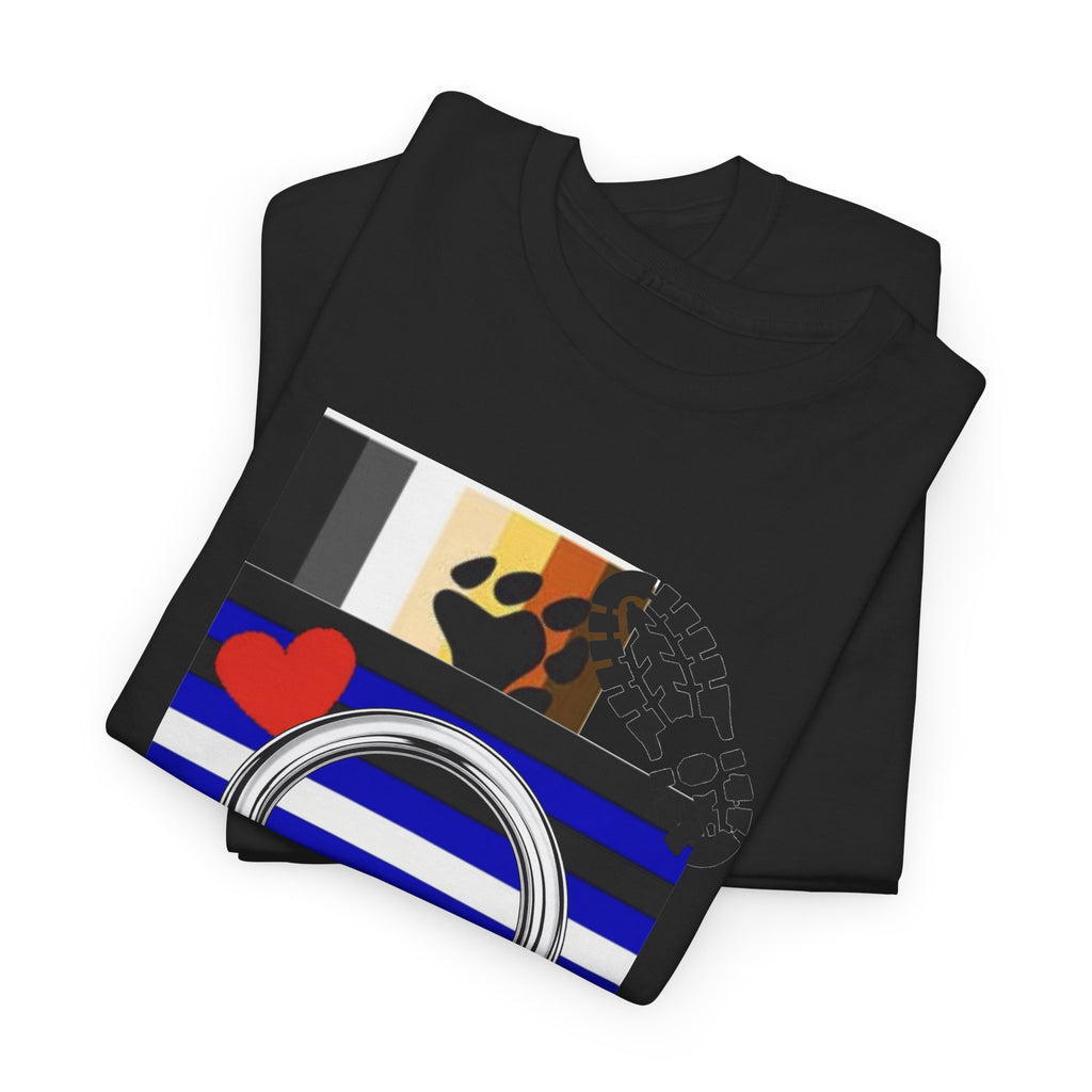 Awareness Ribbon & Pride Flag Graphic Tee