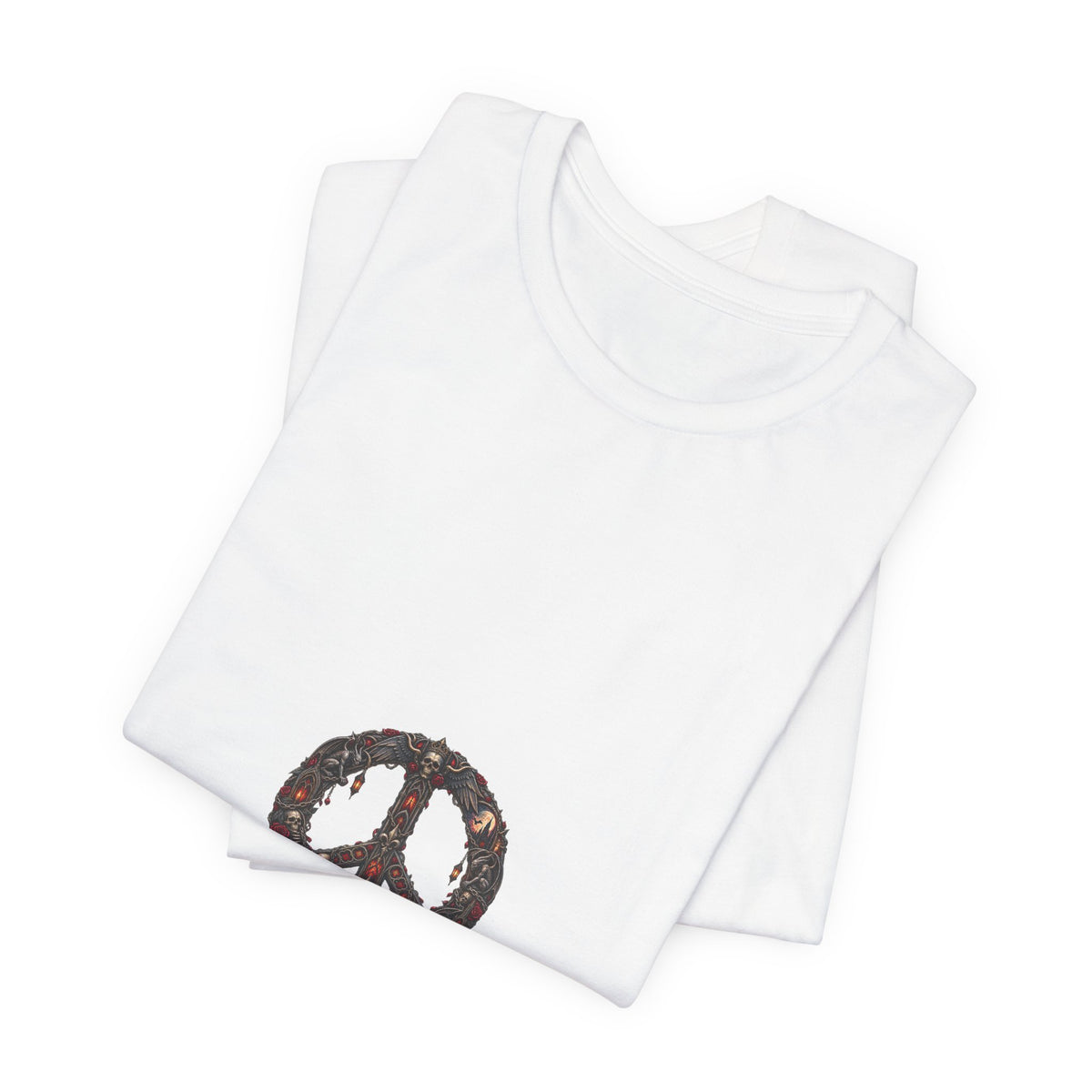 Peace Sign T‑Shirt — Vintage Floral Peace Symbol Tee