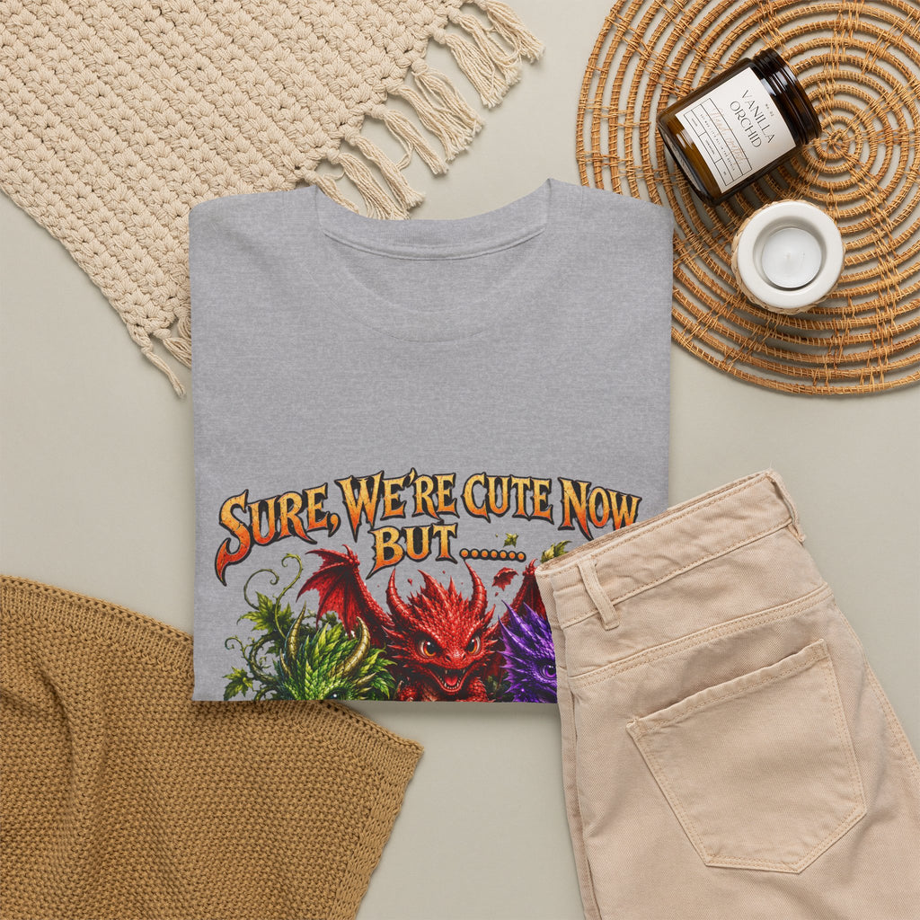 Cute Monster Trio T-Shirt – "Sure We’re Cute Now… Don’t Come For Us" Graphic Tee