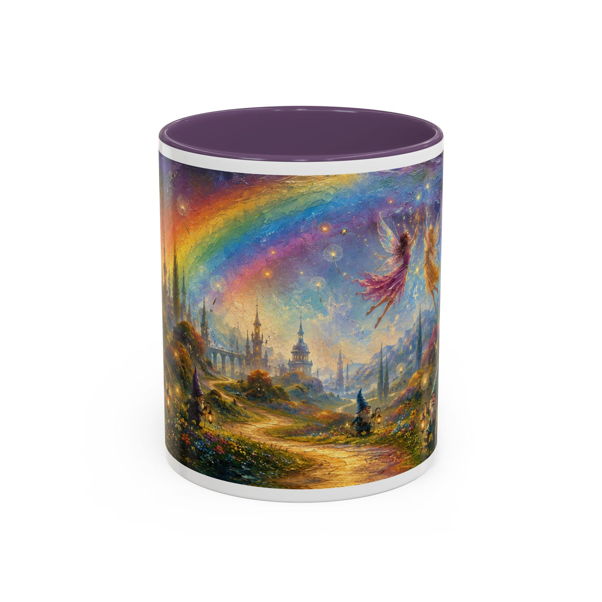 Fantasy Fairyland Coffee Mug — Rainbow Castle Magical Woodland Tea Cup