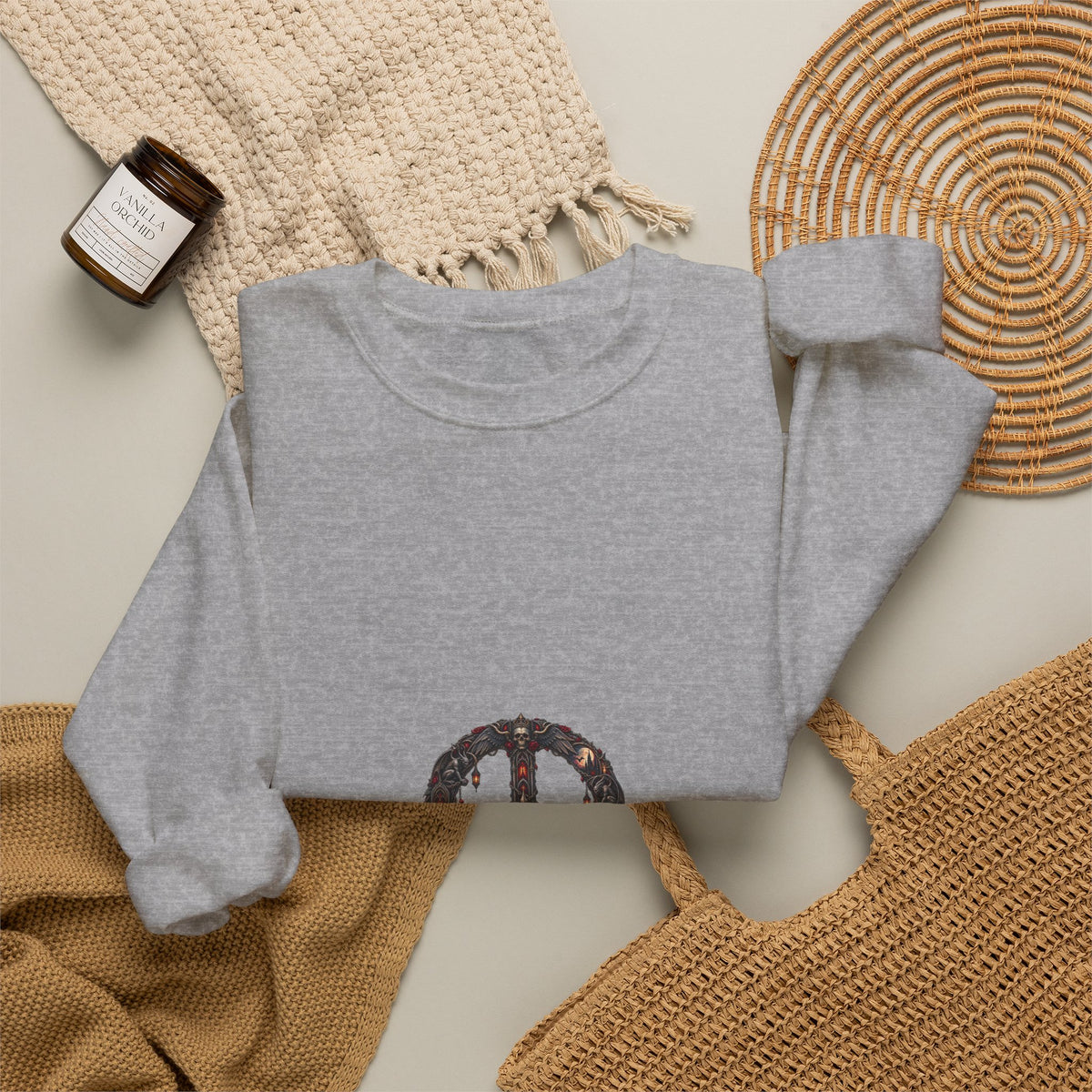 Peace Sign Crewneck Sweatshirt — Vintage Floral Peace Symbol Graphic