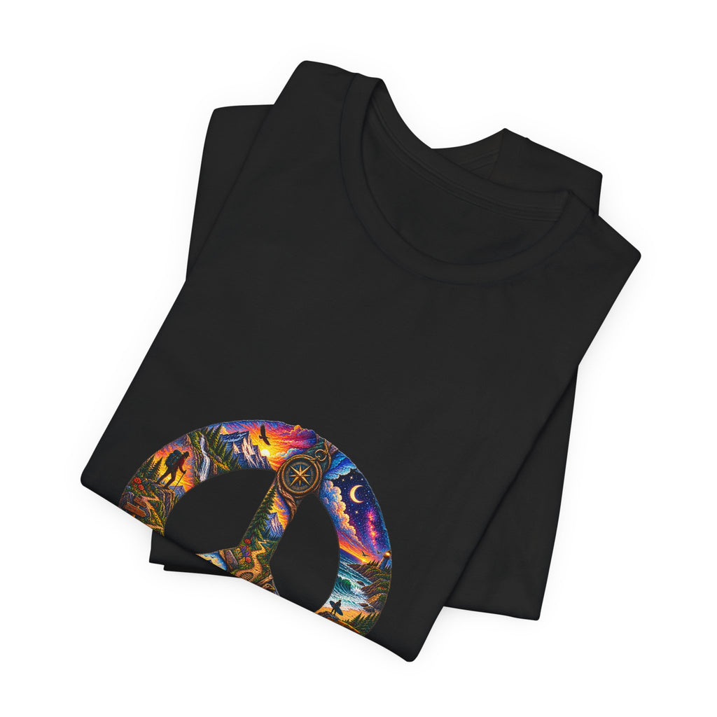 Peace Sign Tie-Dye T-Shirt — Retro Hippie Graphic Tee