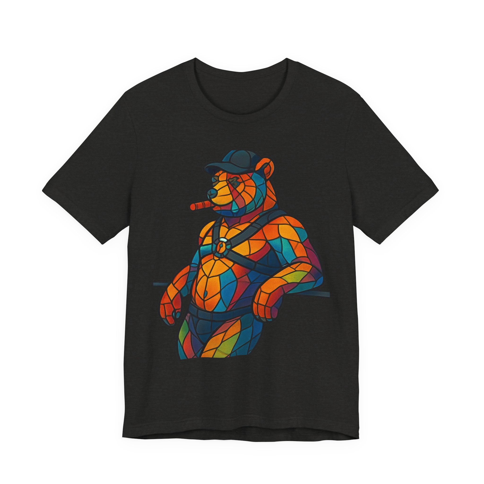 Pride Bear Cigar Daddy Tee, Pride Bear, Leather Bear, Cigar Daddy Bear, Cigar Daddy