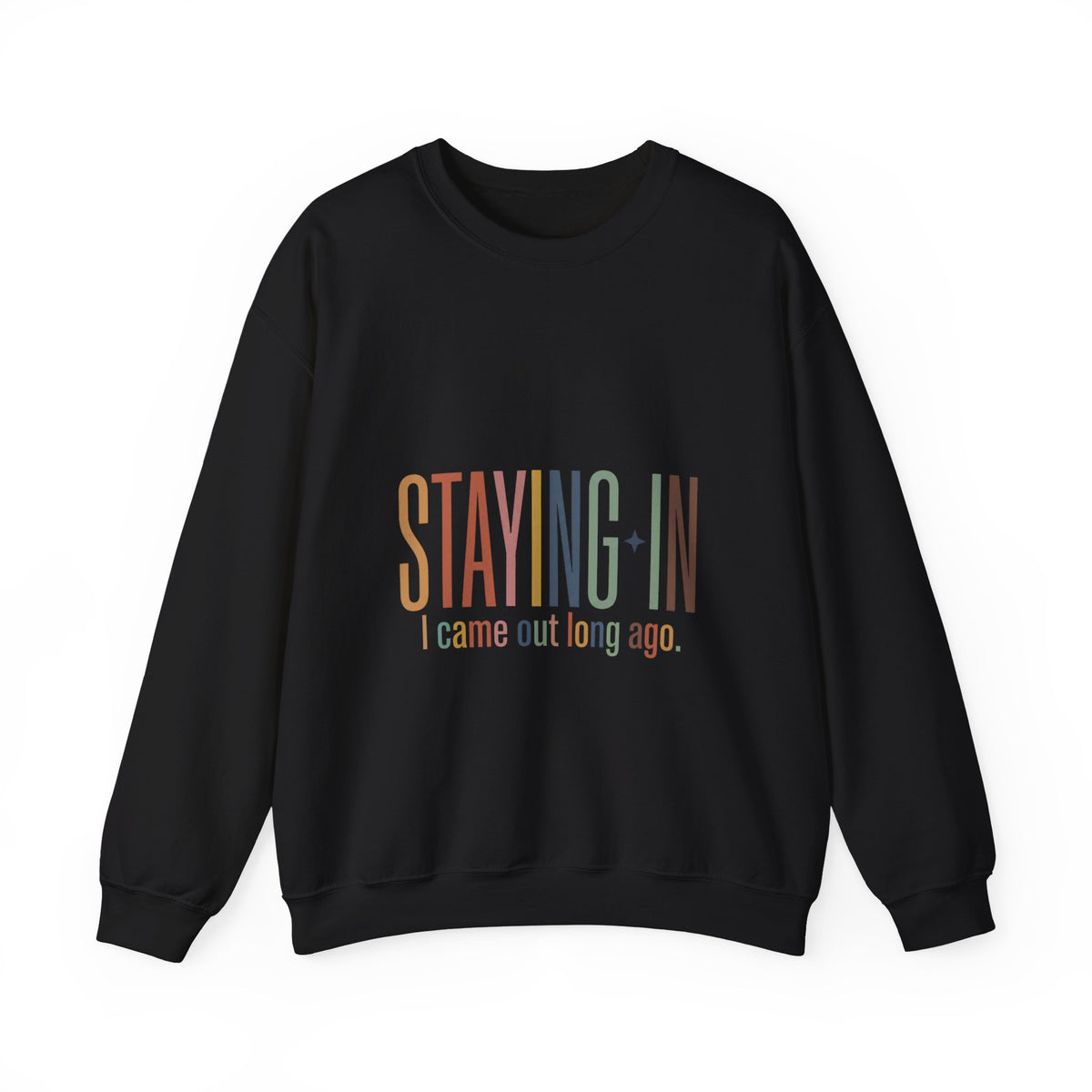 Staying In slogan crewneck Sweatshirt | Homebody cozy loungewear