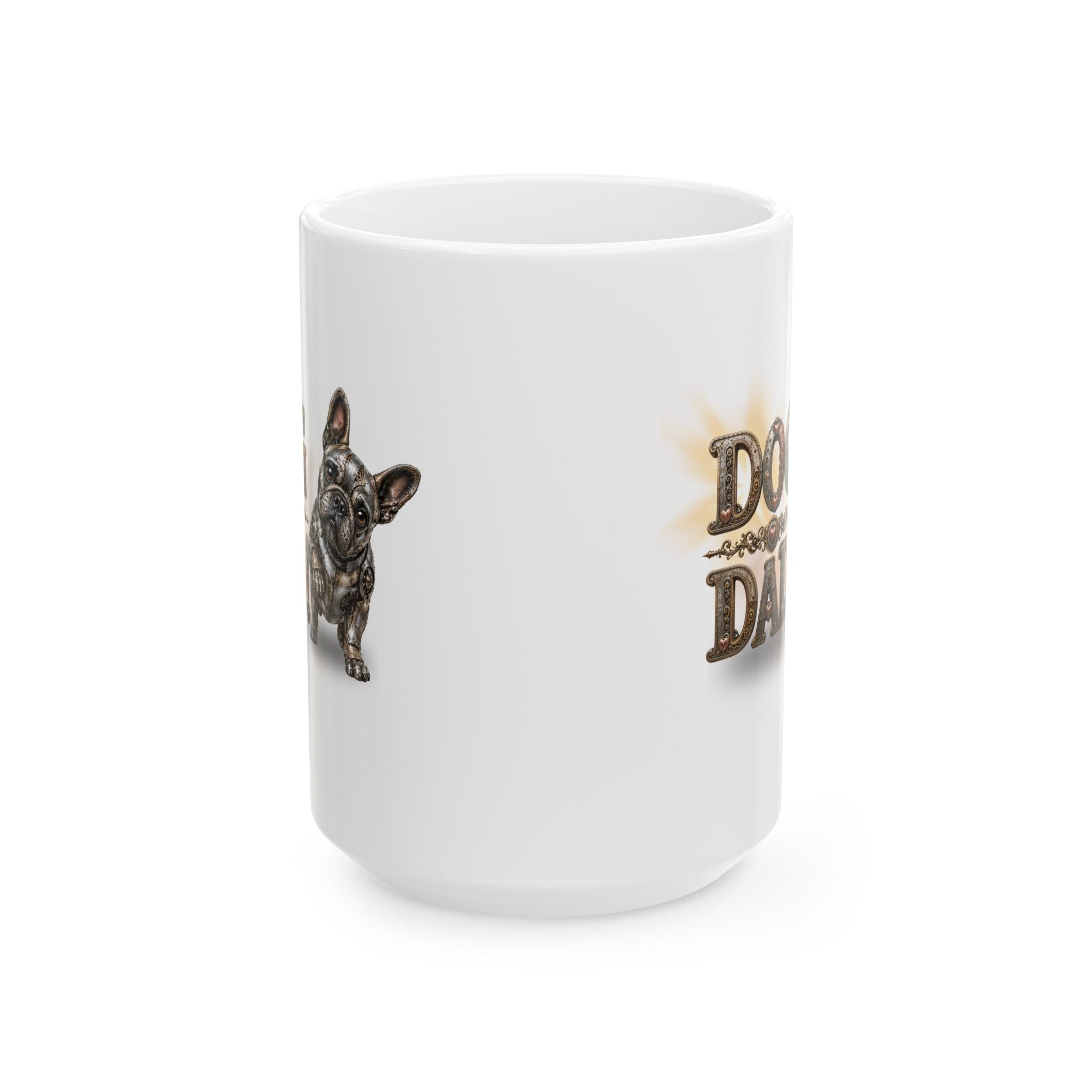 Bulldog Dad Ceramic Mug — Cute French Bulldog Father’s Day Coffee Cup (11oz/15oz)