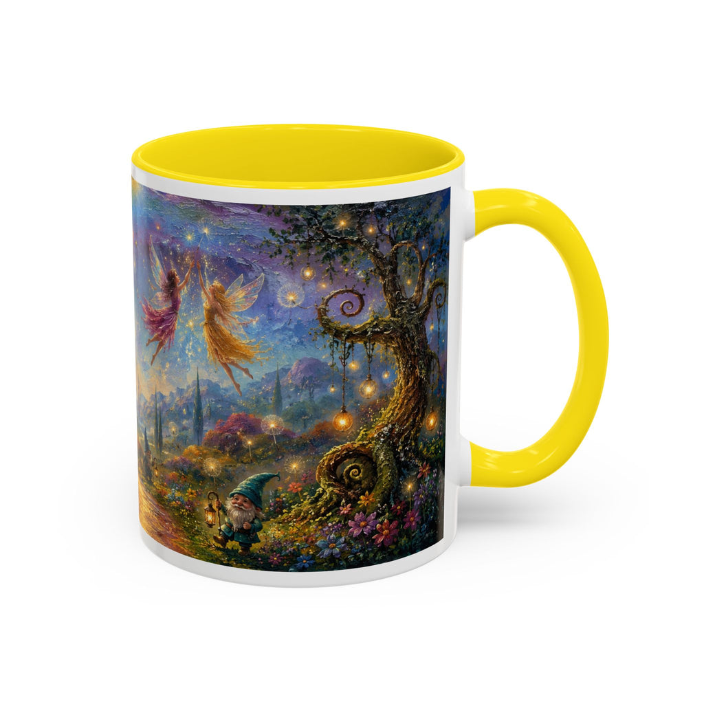 Fantasy Fairyland Coffee Mug — Rainbow Castle Magical Woodland Tea Cup