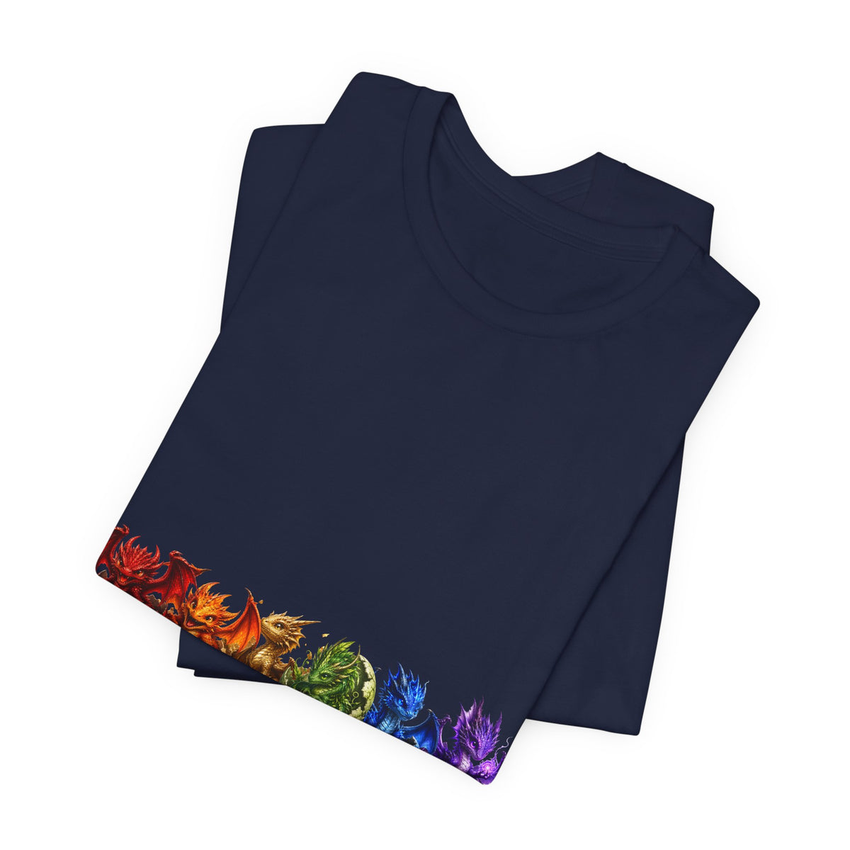 Rainbow Dragon Line Art T-Shirt