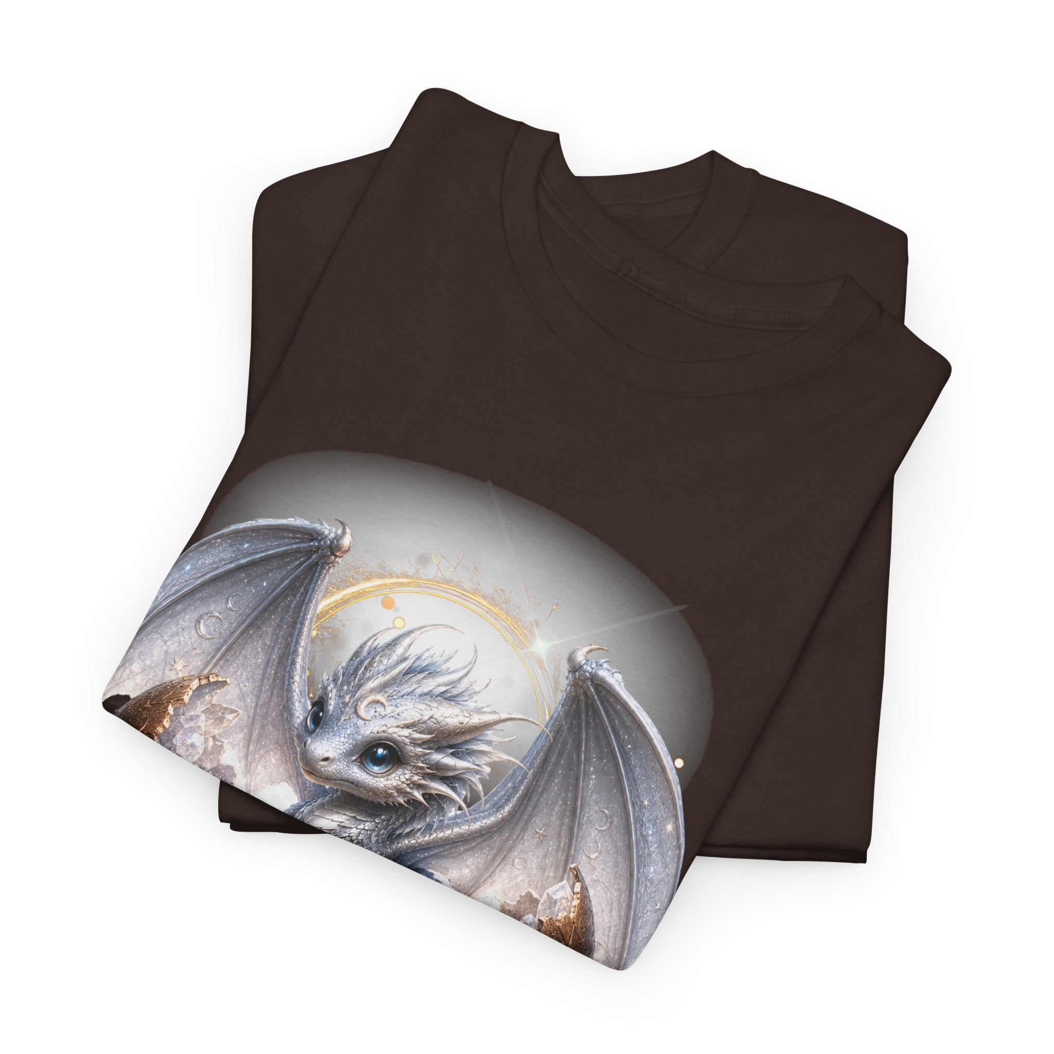 Fantasy Baby Dragon T‑Shirt — Cute Sleeping Dragon Illustration Tee