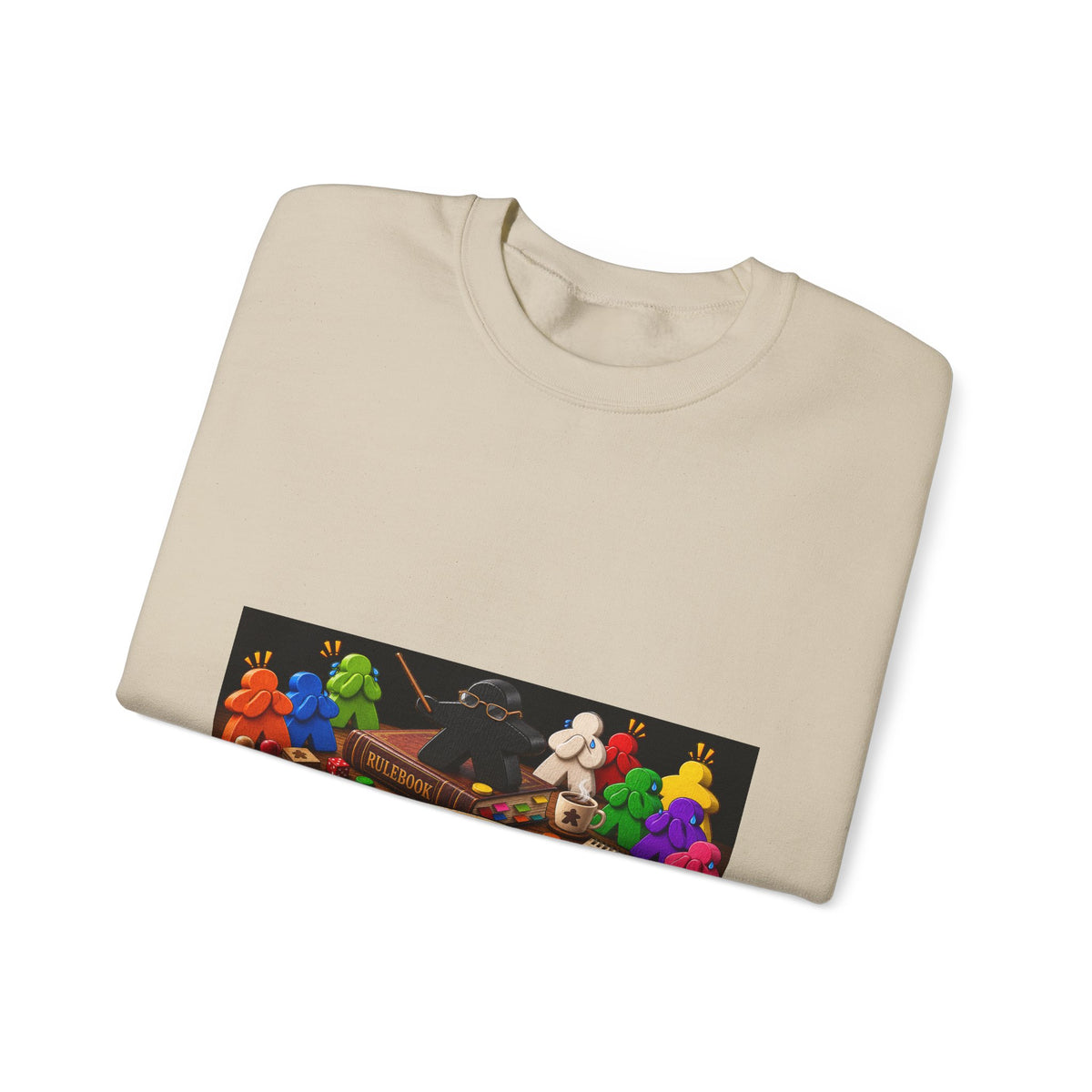 Crewneck Sweatshirt — "I Read the Rules, Fear Me" Among Us Gaming Graphic