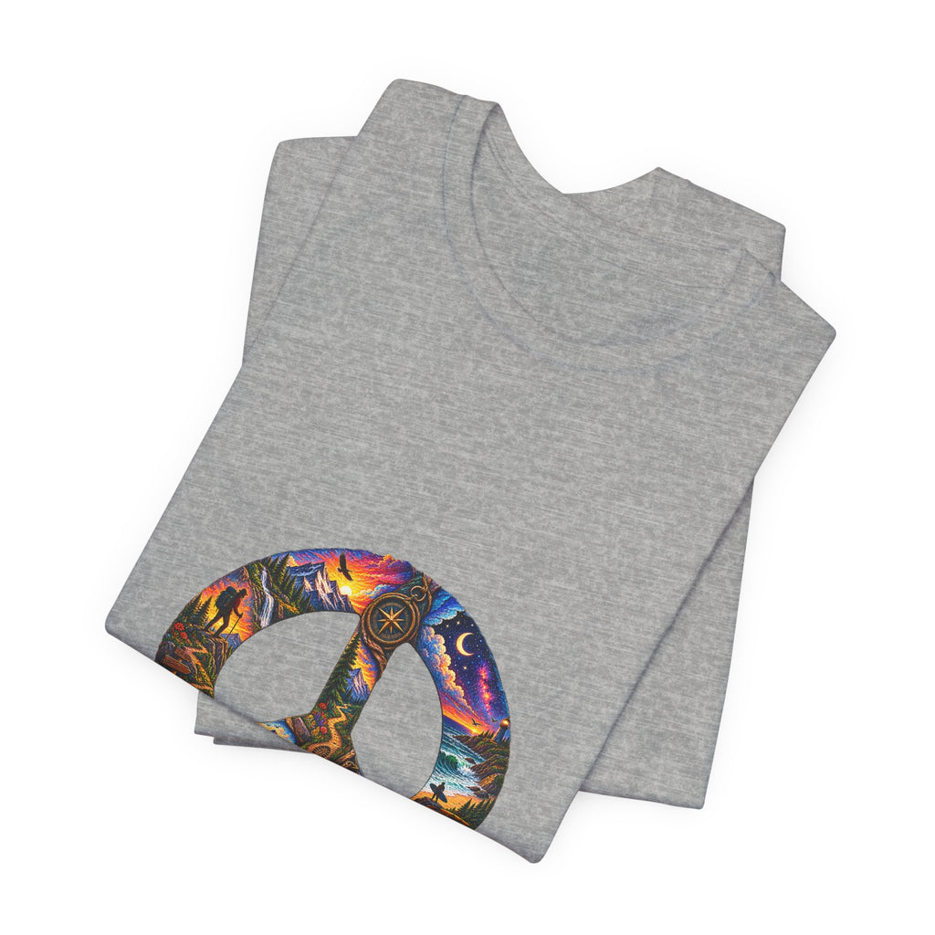 Peace Sign Tie-Dye T-Shirt — Retro Hippie Graphic Tee
