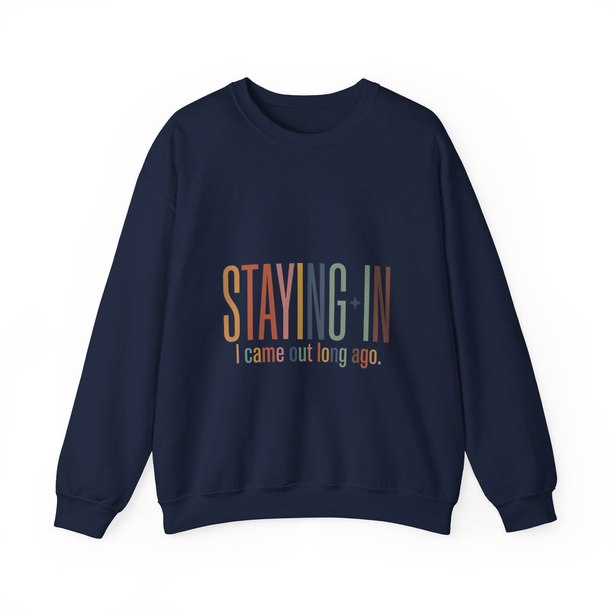 Staying In slogan crewneck Sweatshirt | Homebody cozy loungewear