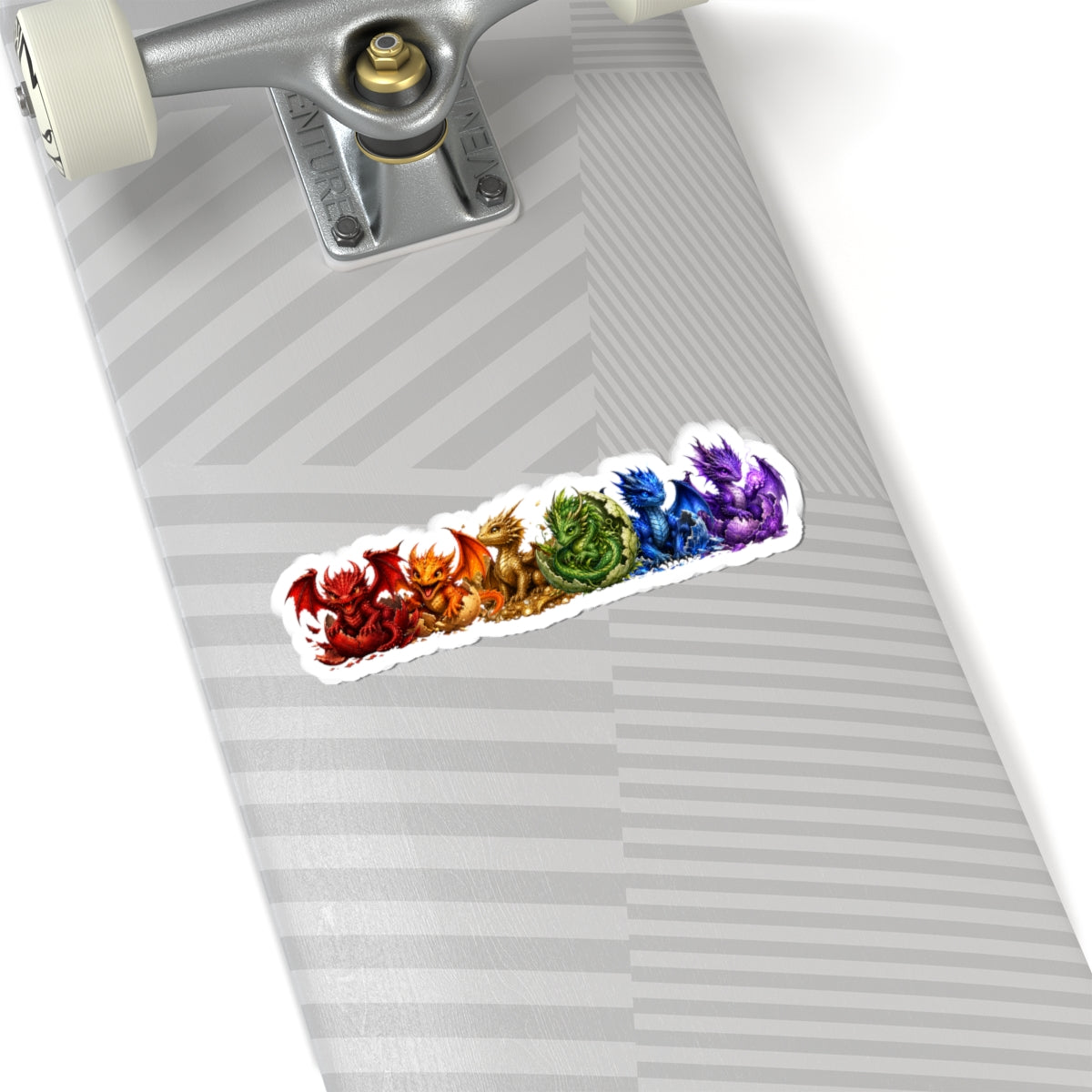 Rainbow Baby Dragons Kiss-Cut Sticker