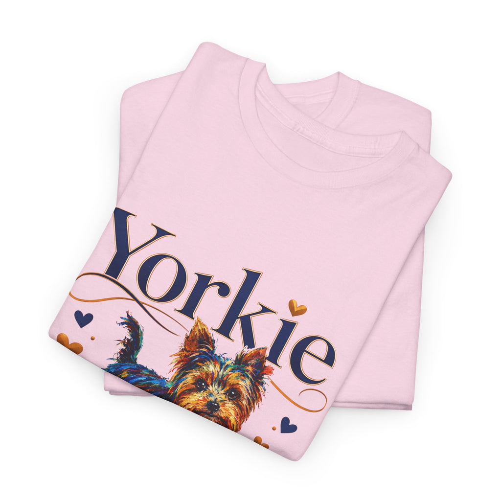Yorkie Grandma T-Shirt – Cute Yorkshire Terrier Mom Graphic Tee