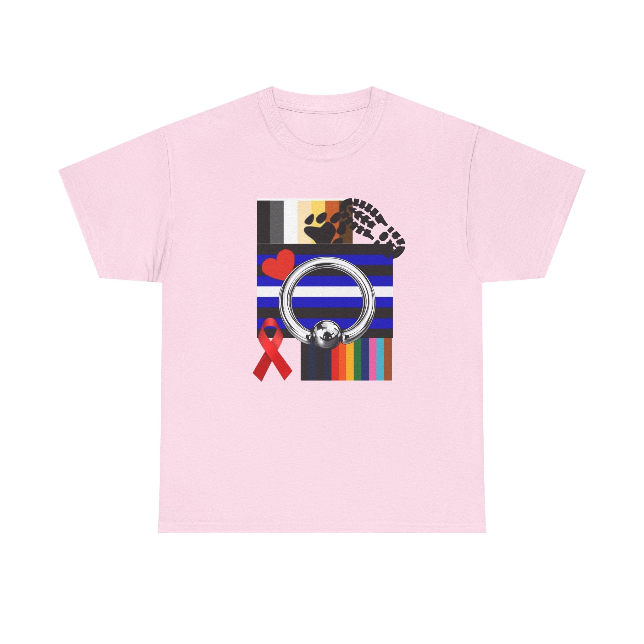 Awareness Ribbon & Pride Flag Graphic Tee