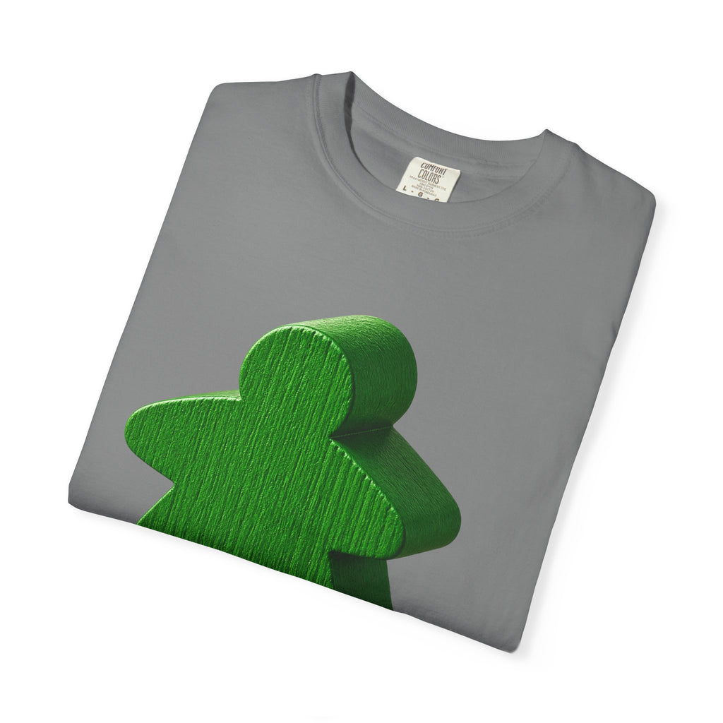 Meeple Graphic T‑Shirt — Green Board Game Gamer Tee
